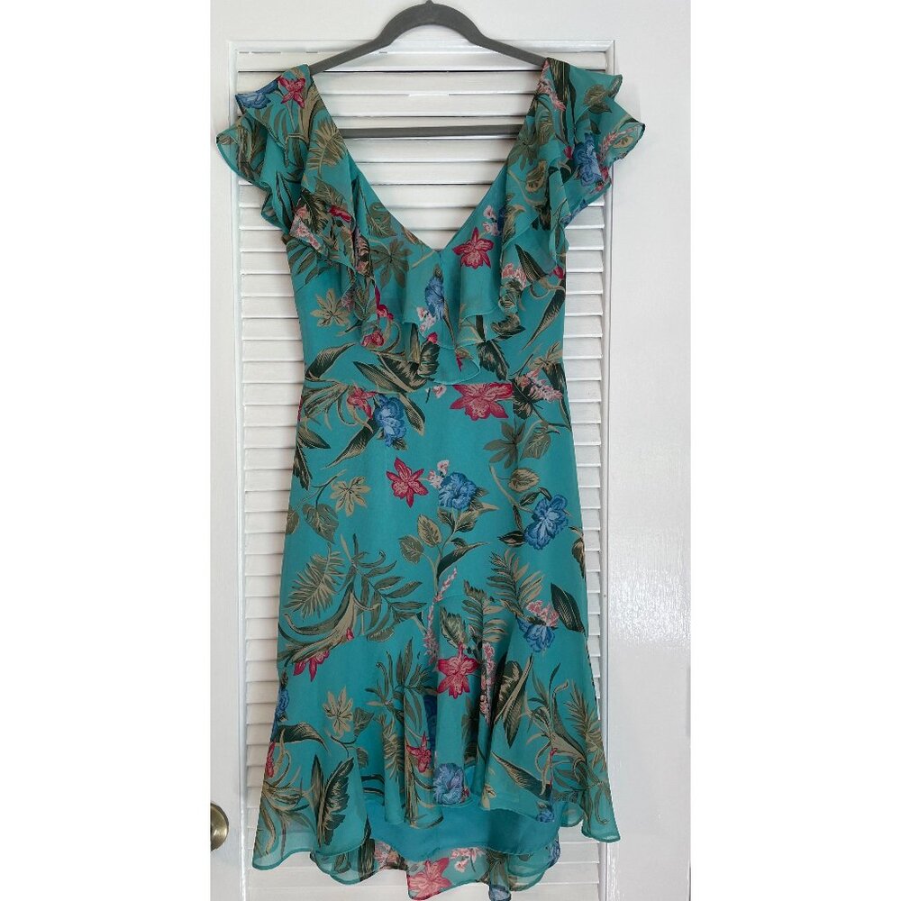 *NWT* Nordstrom WAYF Teal Tropical Dress Small